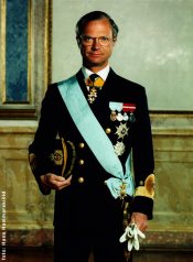король Швеции Карл XVI Густав (1946-  ?  ).